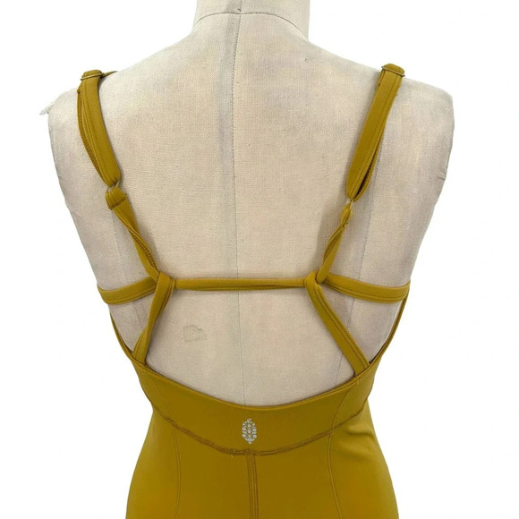 Free People Movement All Star Onesie Jumpsuit Alchemy Yellow Size Medium - Picture 7 of 9